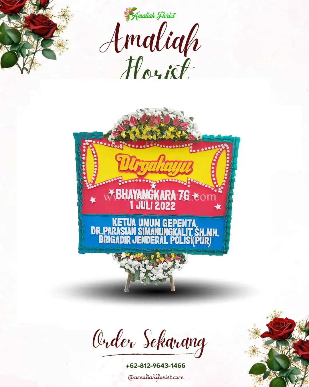 Papan Bunga HUT Ulang Tahun Jimus